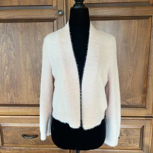 Calvin Klein Faux-Fur Cropped Jacket Pink / Blush